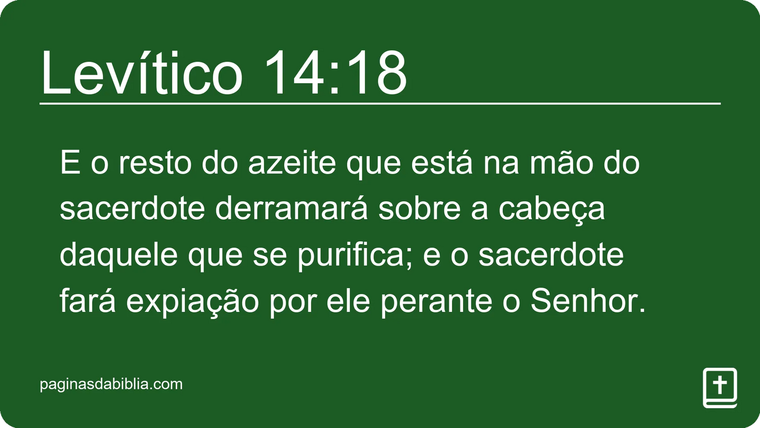 Levítico 14:18