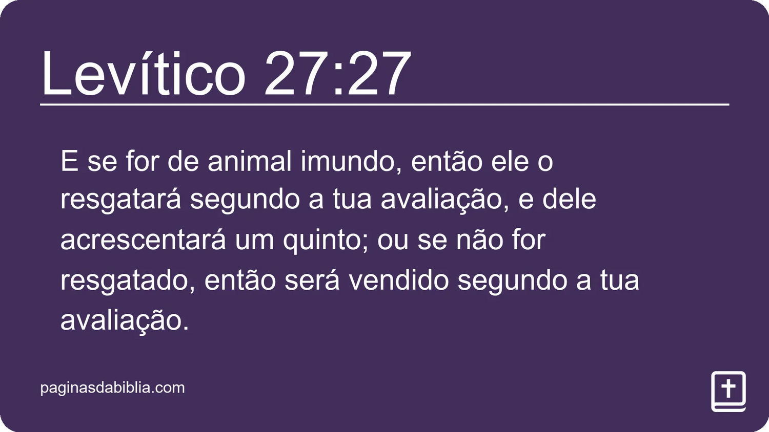 Levítico 27:27