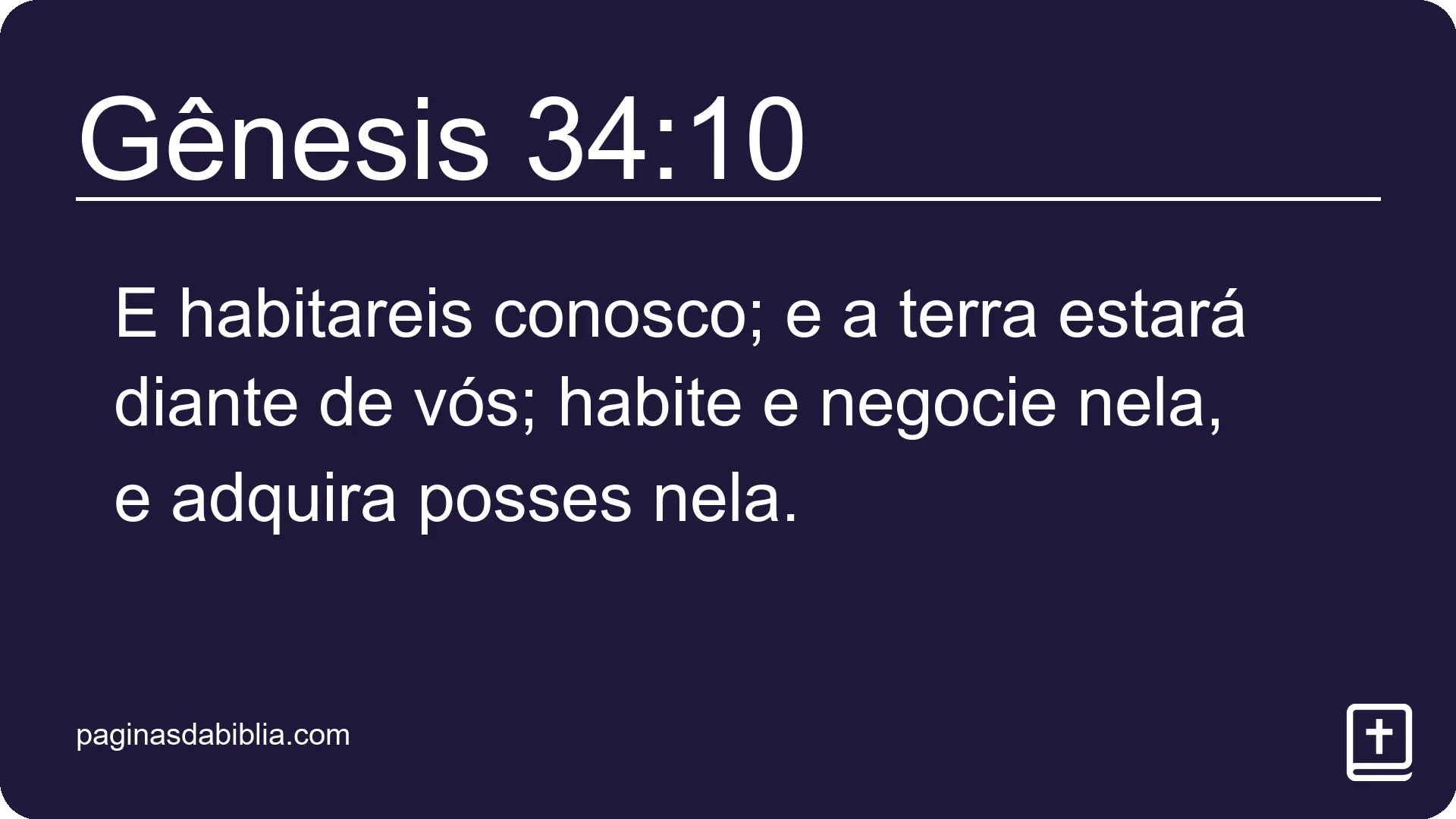 Gênesis 34:10