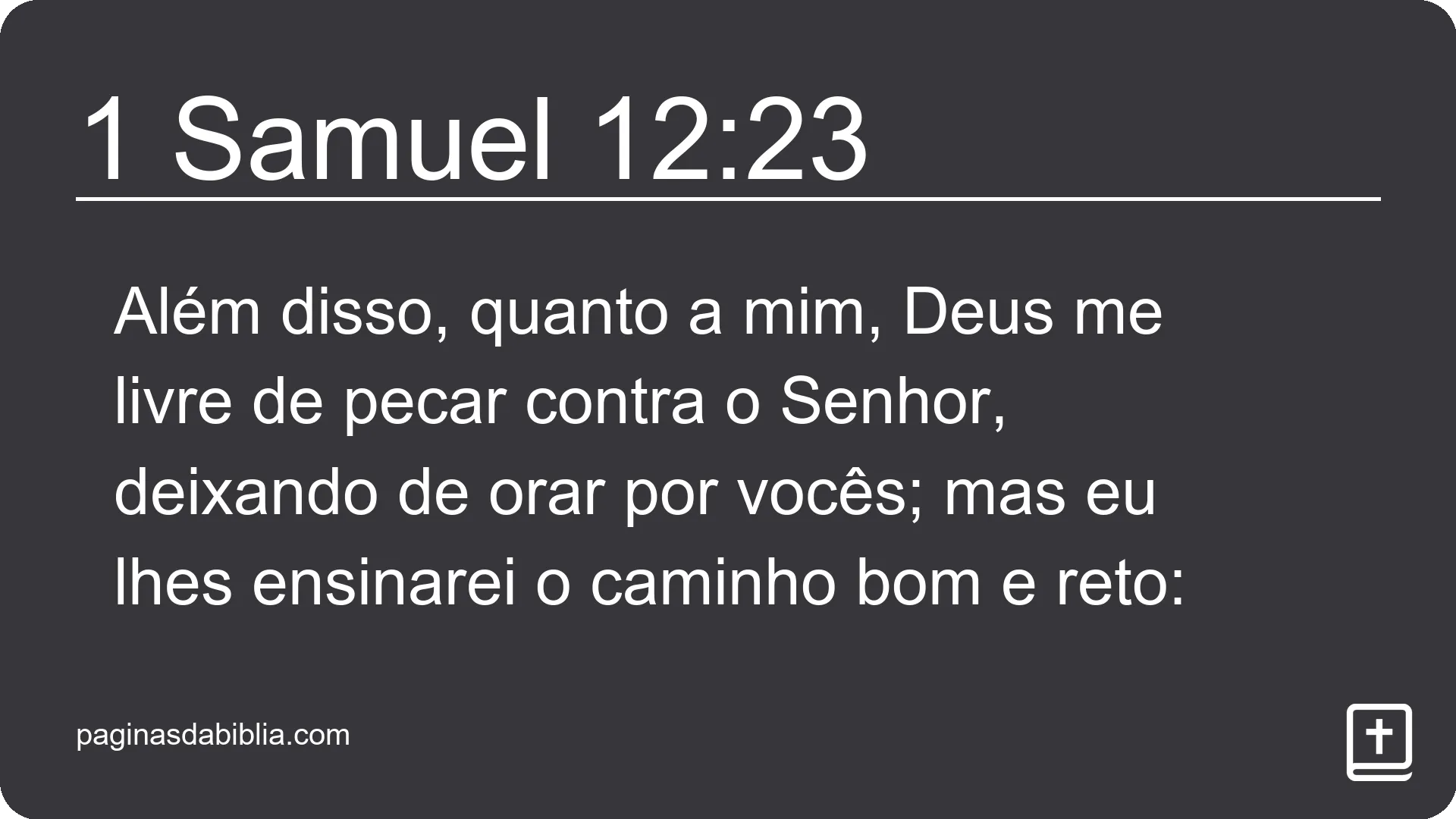 1 Samuel 12:23