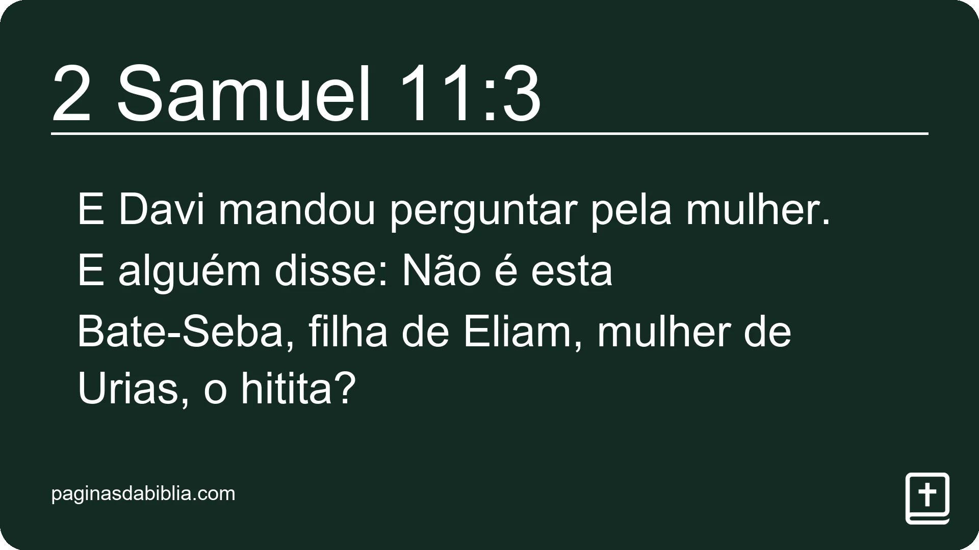 2 Samuel 11:3