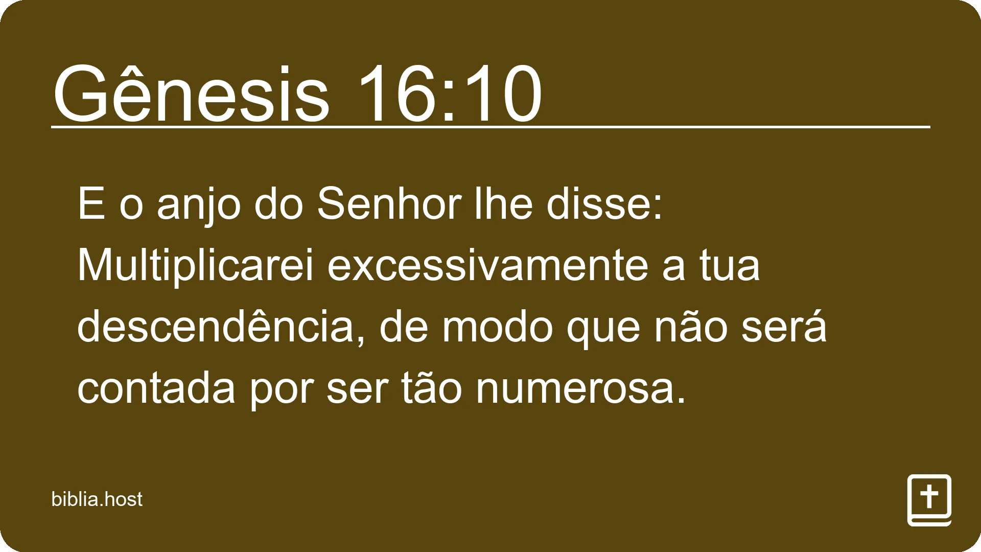 Gênesis 16:10