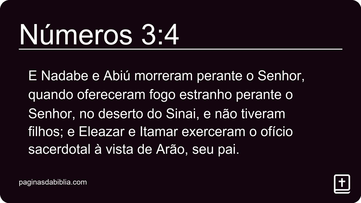 Números 3:4