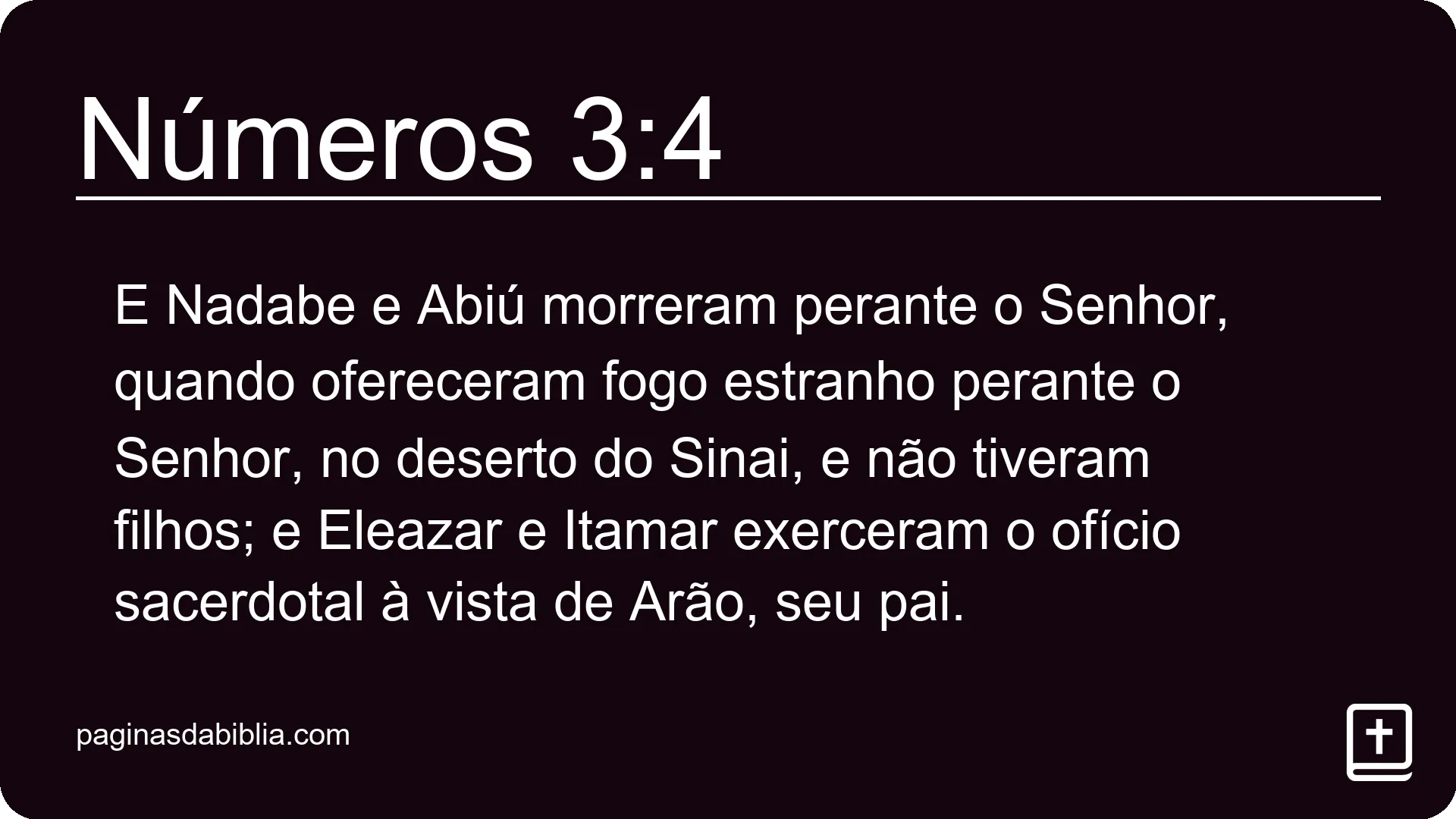 Números 3:4