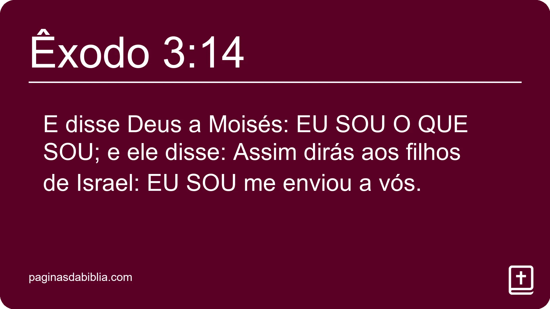 Êxodo 3:14