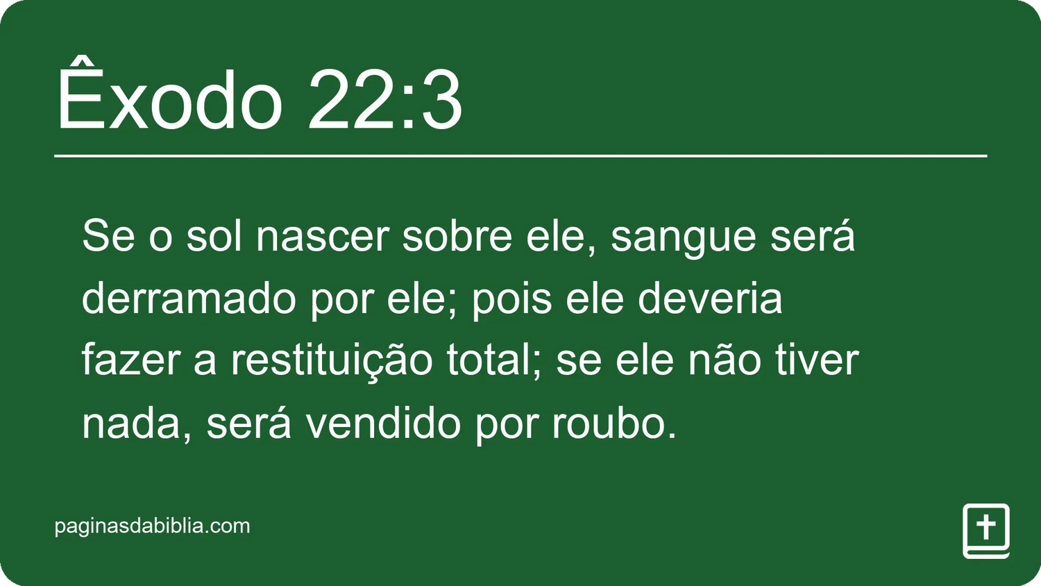 Êxodo 22:3