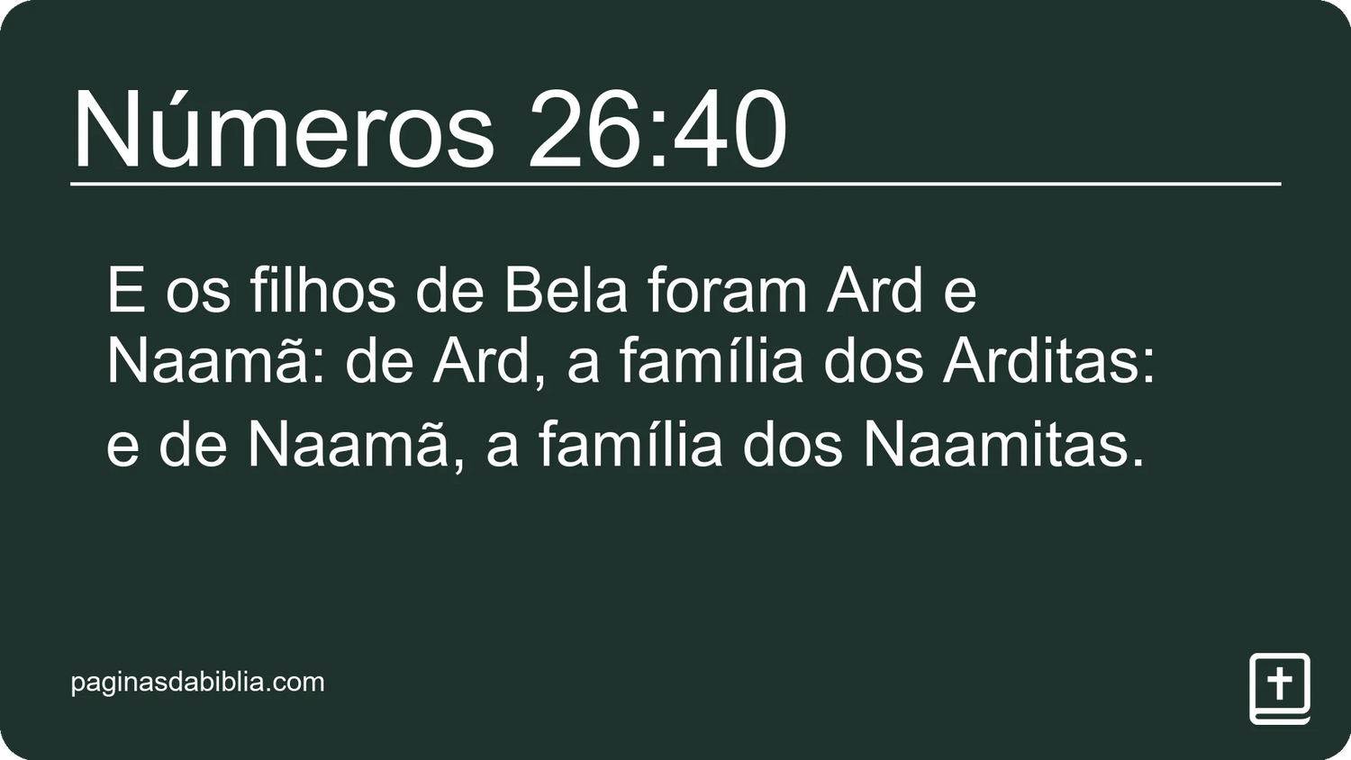 Números 26:40