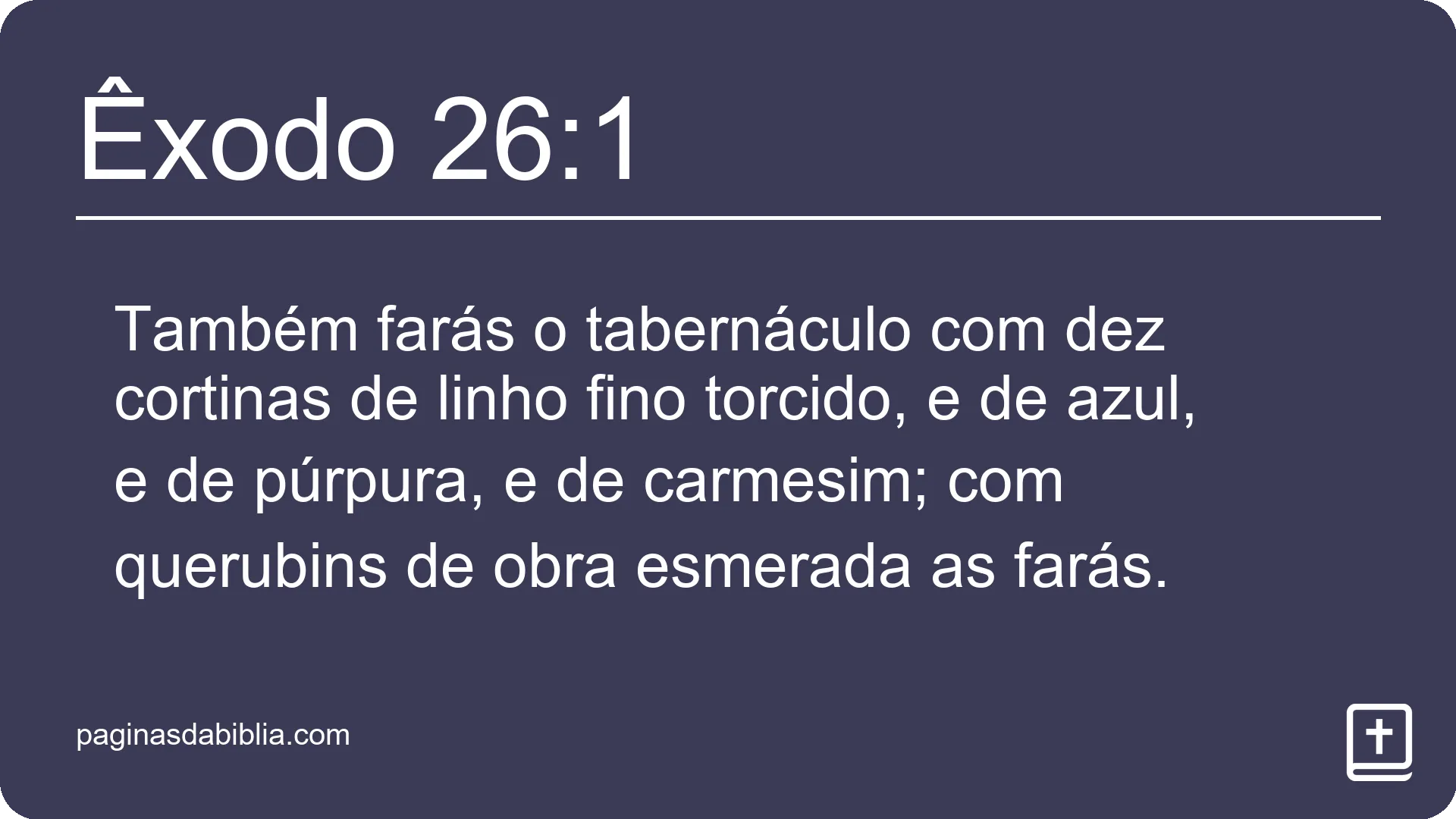 Êxodo 26:1