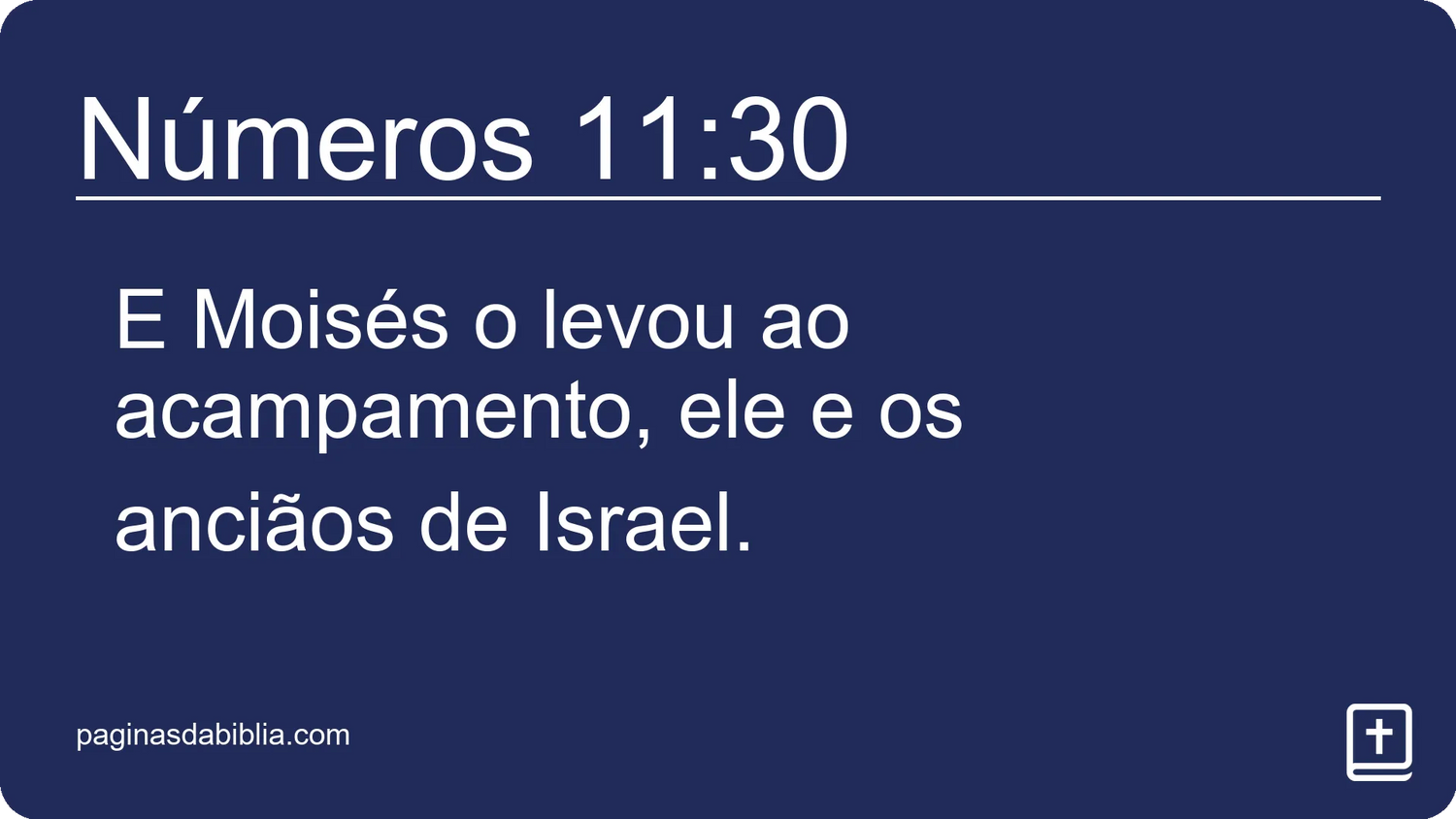 Números 11:30