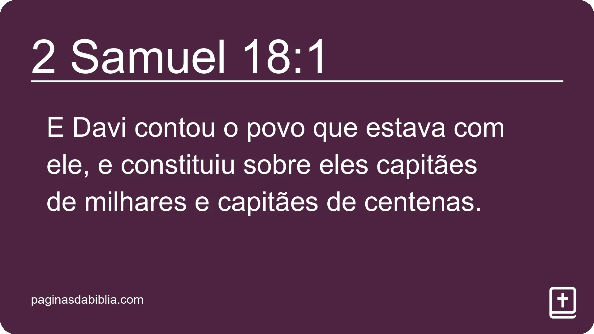 2 Samuel 18:1