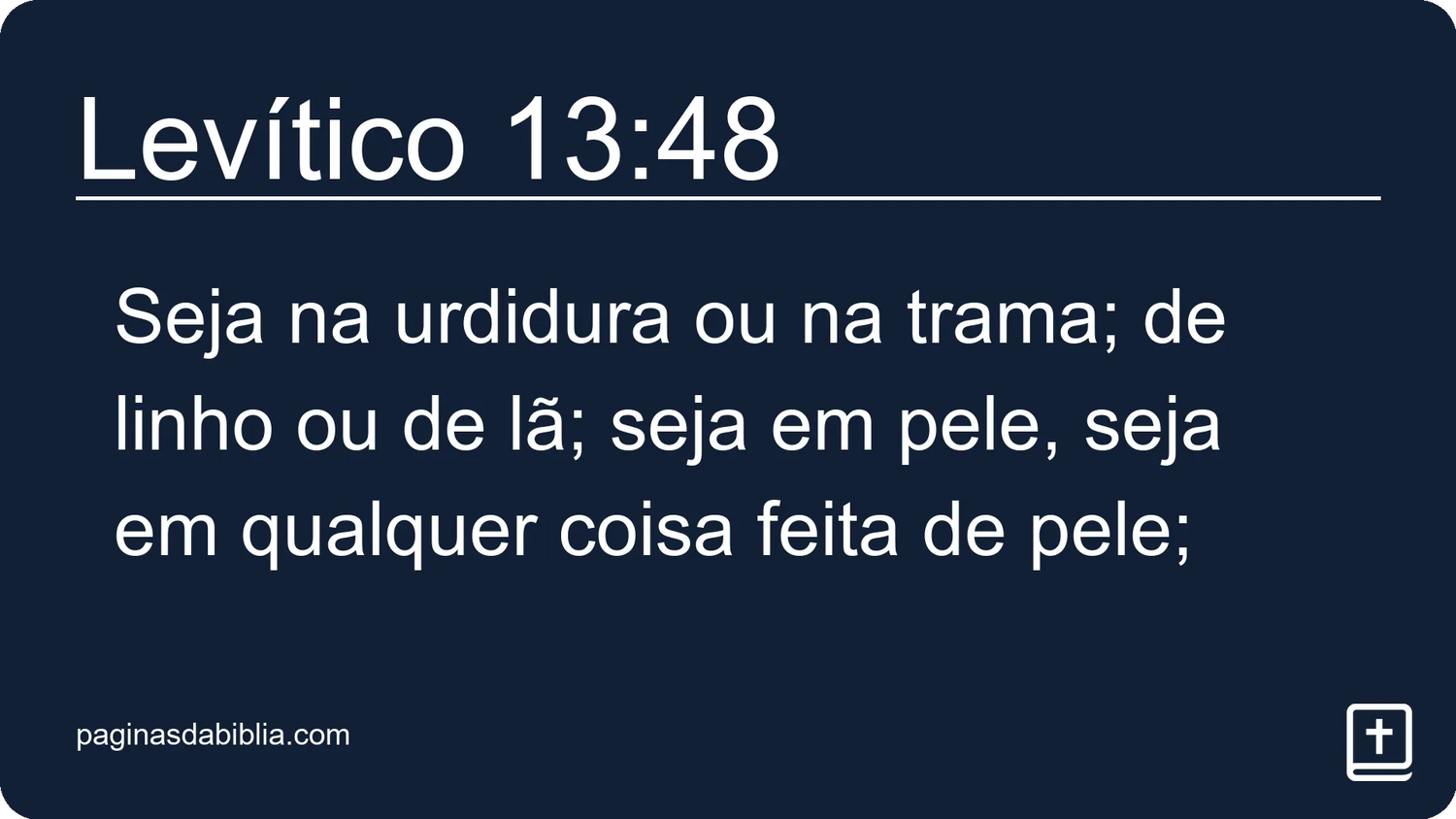 Levítico 13:48