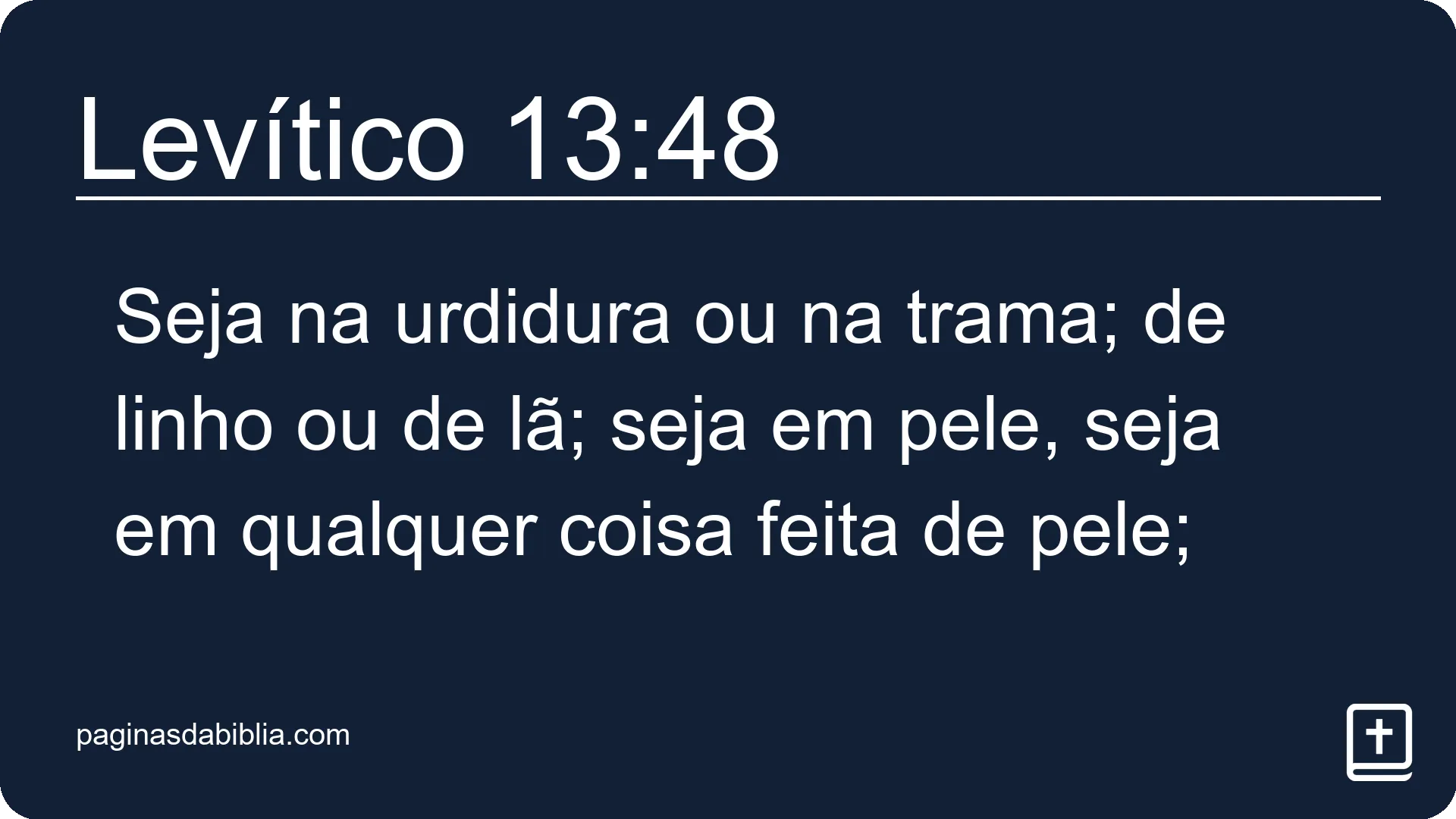 Levítico 13:48