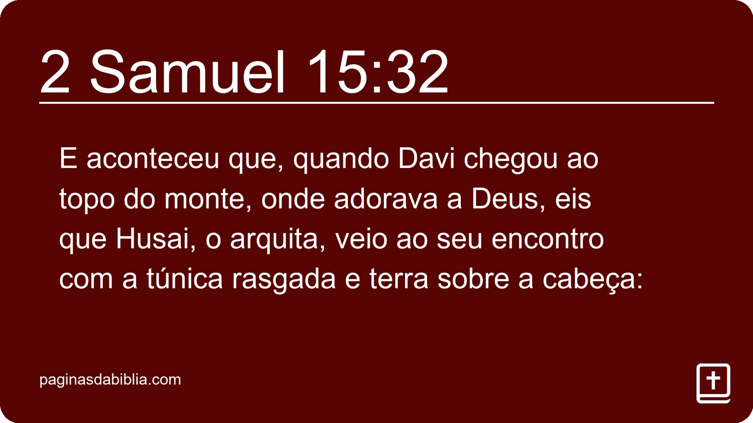 2 Samuel 15:32