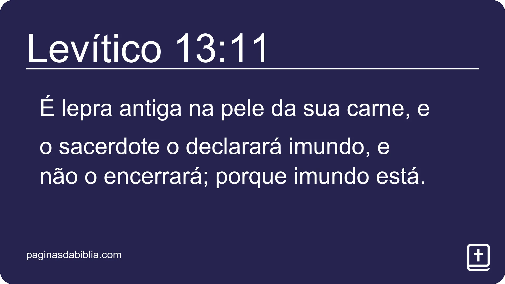 Levítico 13:11