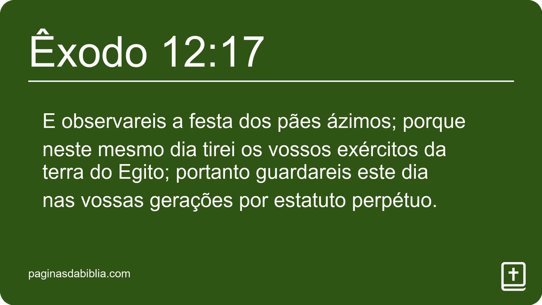 Êxodo 12:17