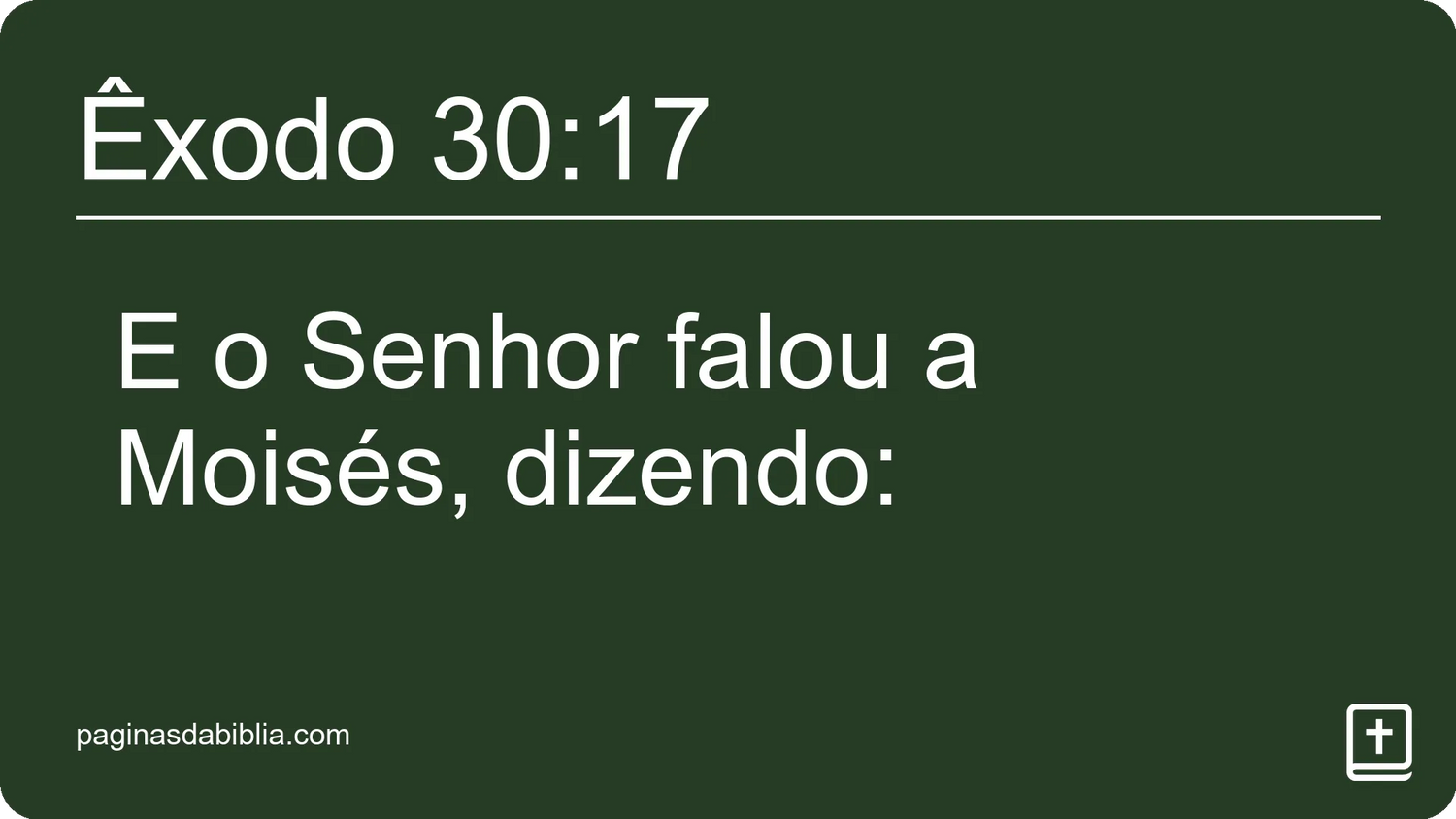 Êxodo 30:17