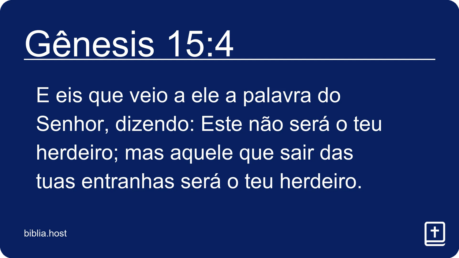 Gênesis 15:4