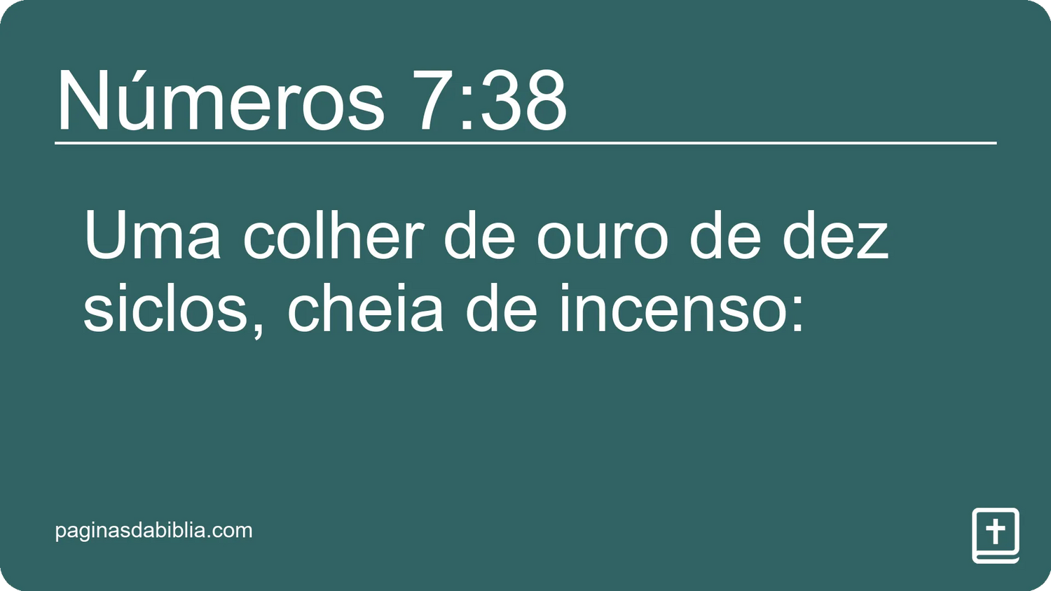 Números 7:38