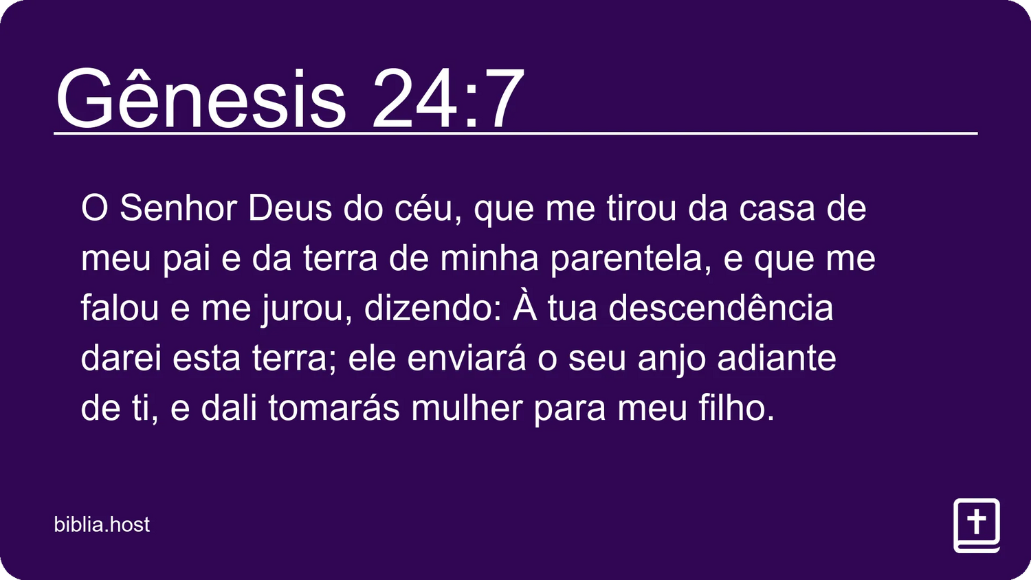 Gênesis 24:7