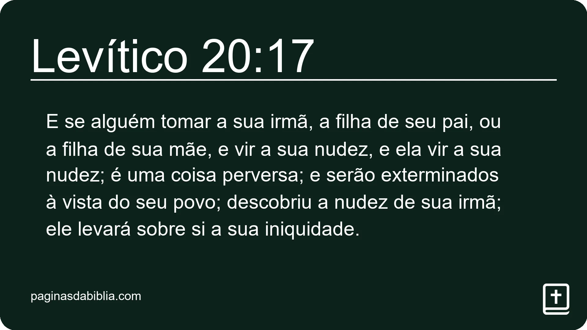 Levítico 20:17