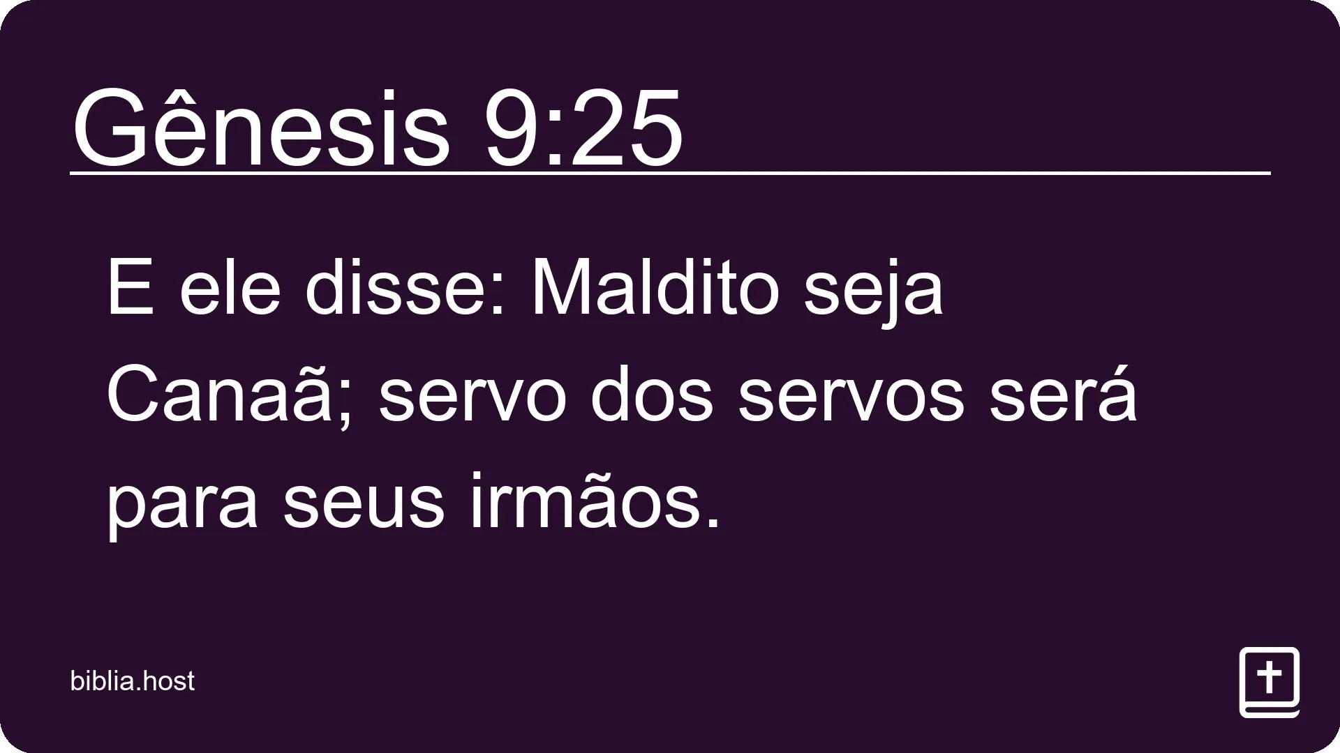 Gênesis 9:25