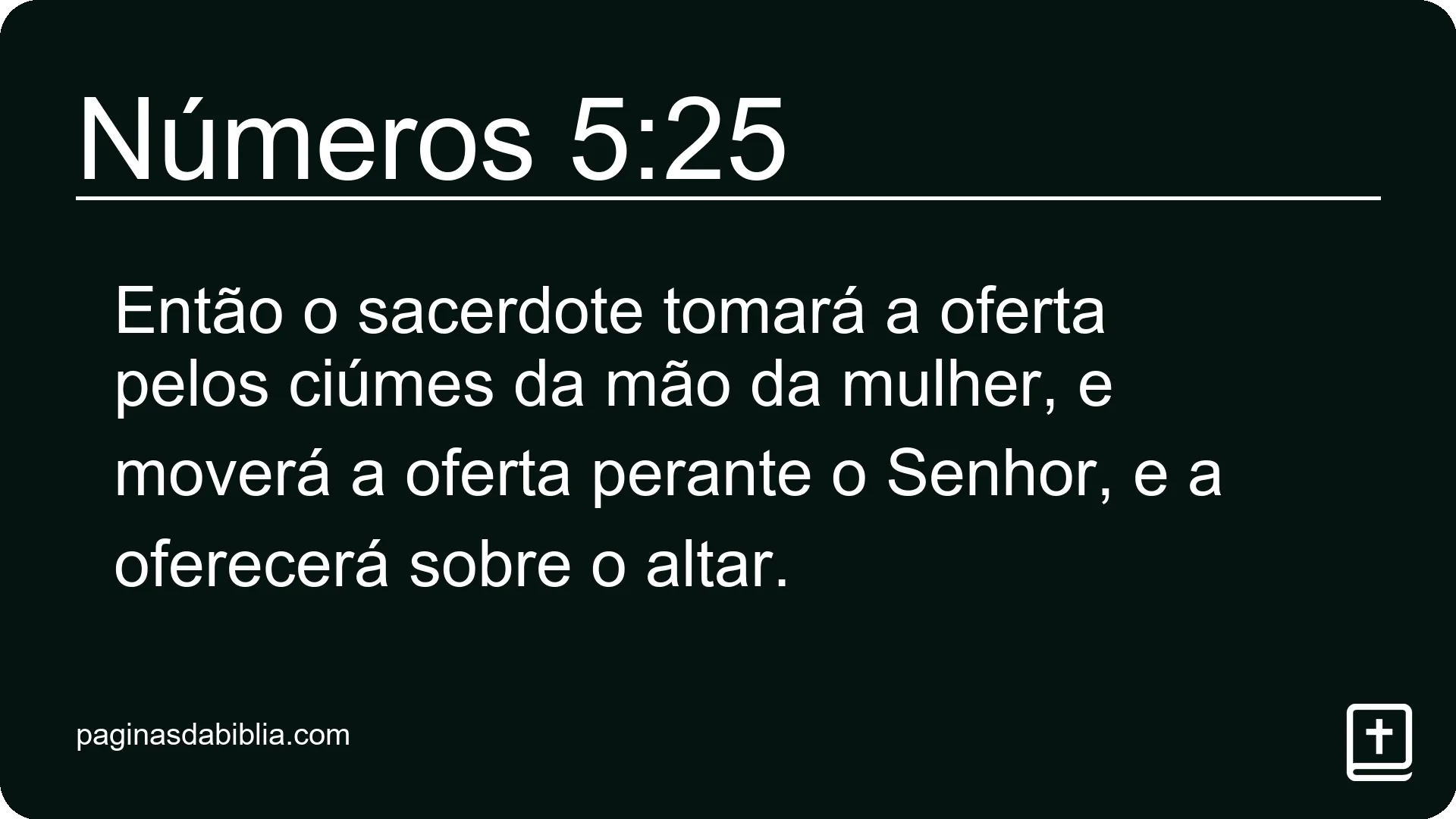 Números 5:25