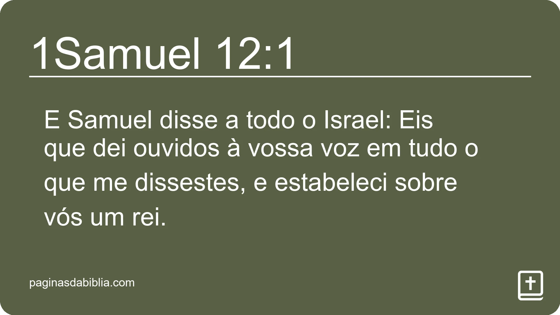 1Samuel 12:1