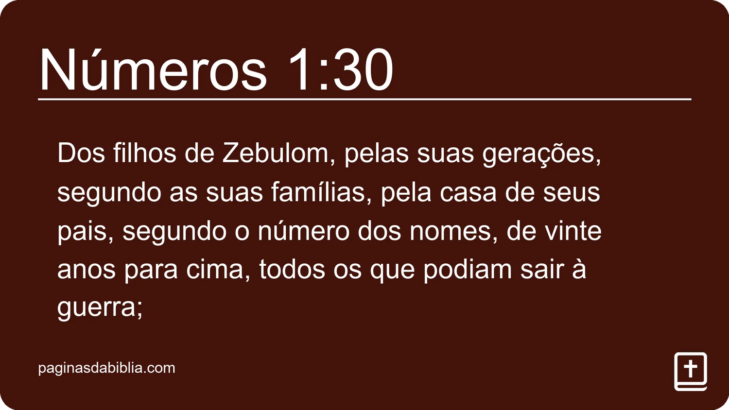 Números 1:30