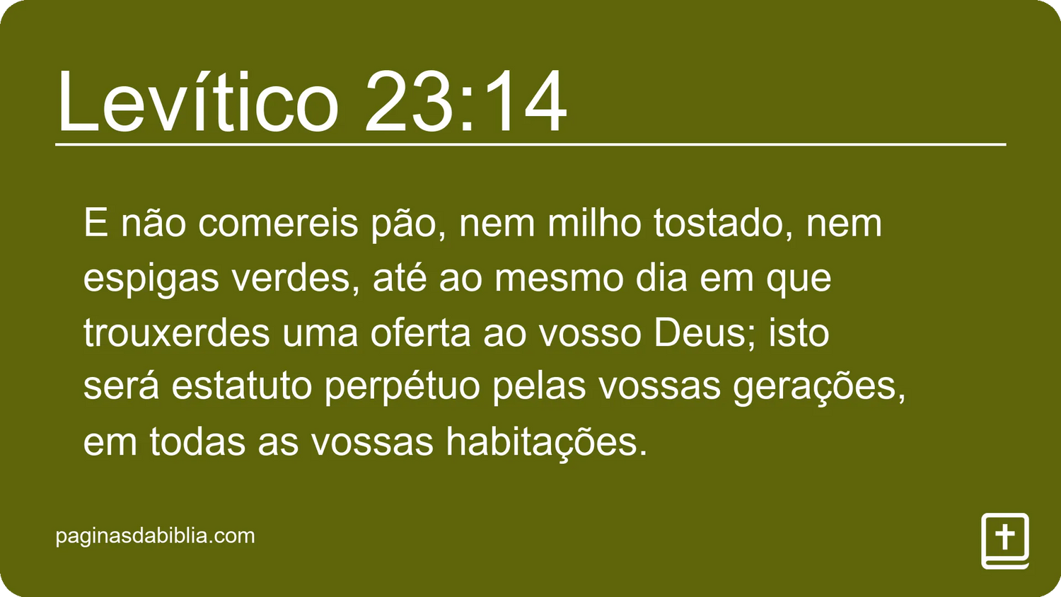 Levítico 23:14