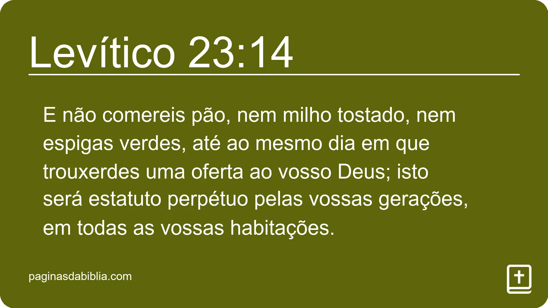 Levítico 23:14