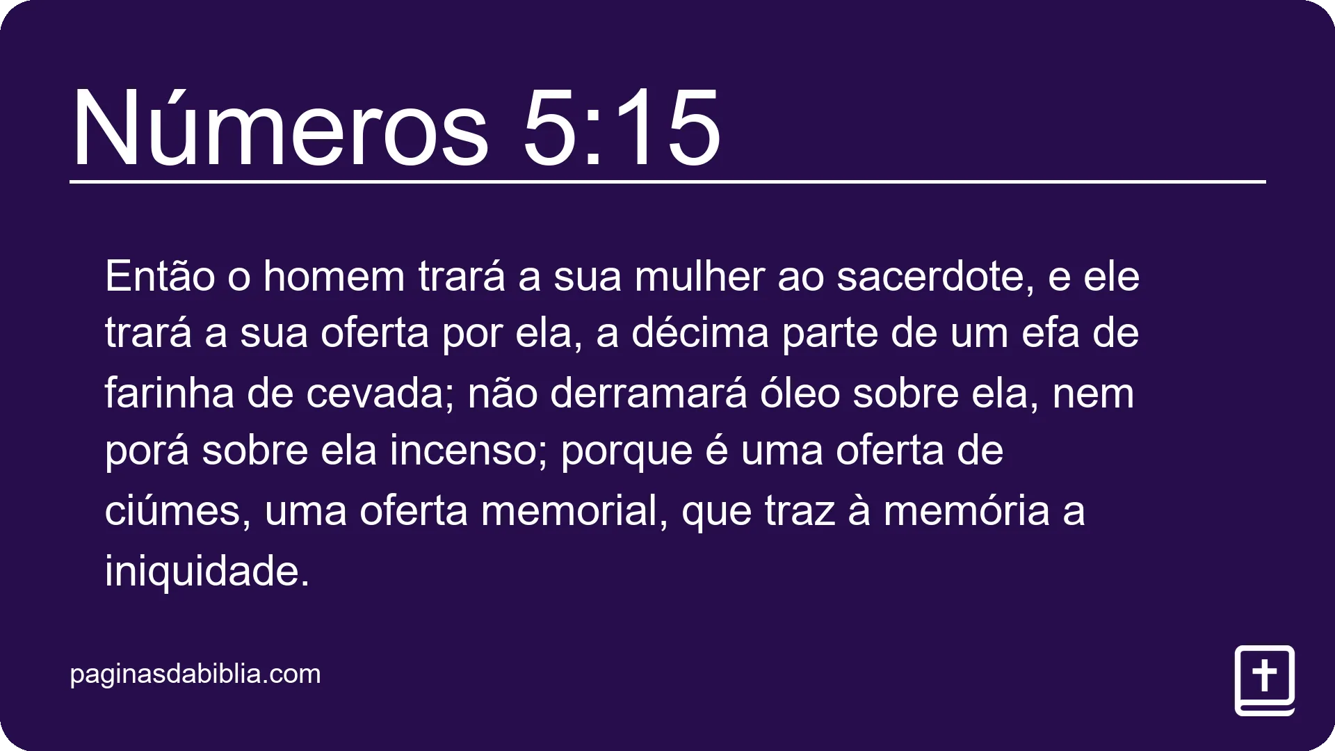 Números 5:15