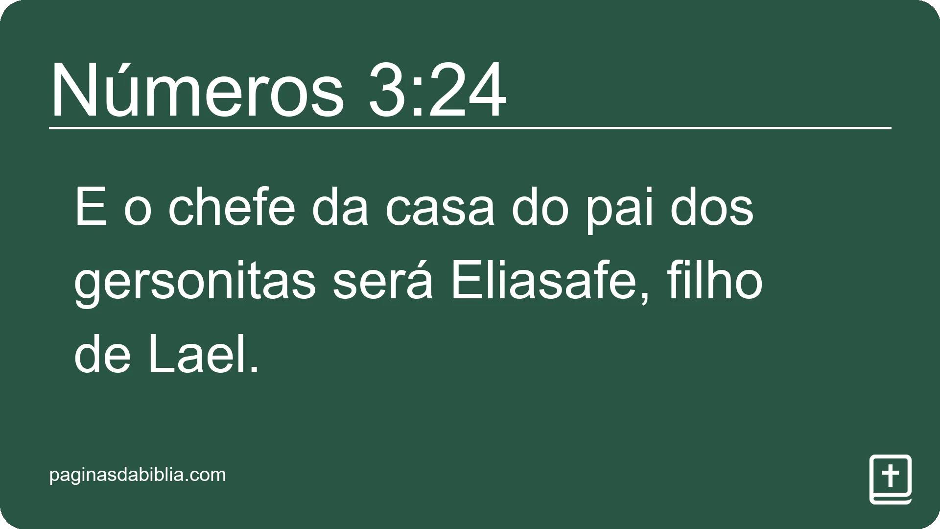 Números 3:24