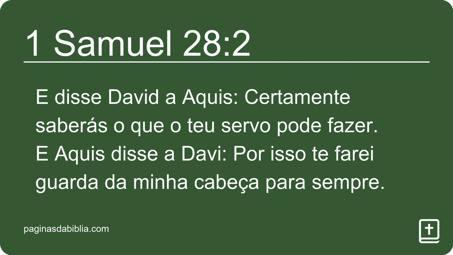 1 Samuel 28:2