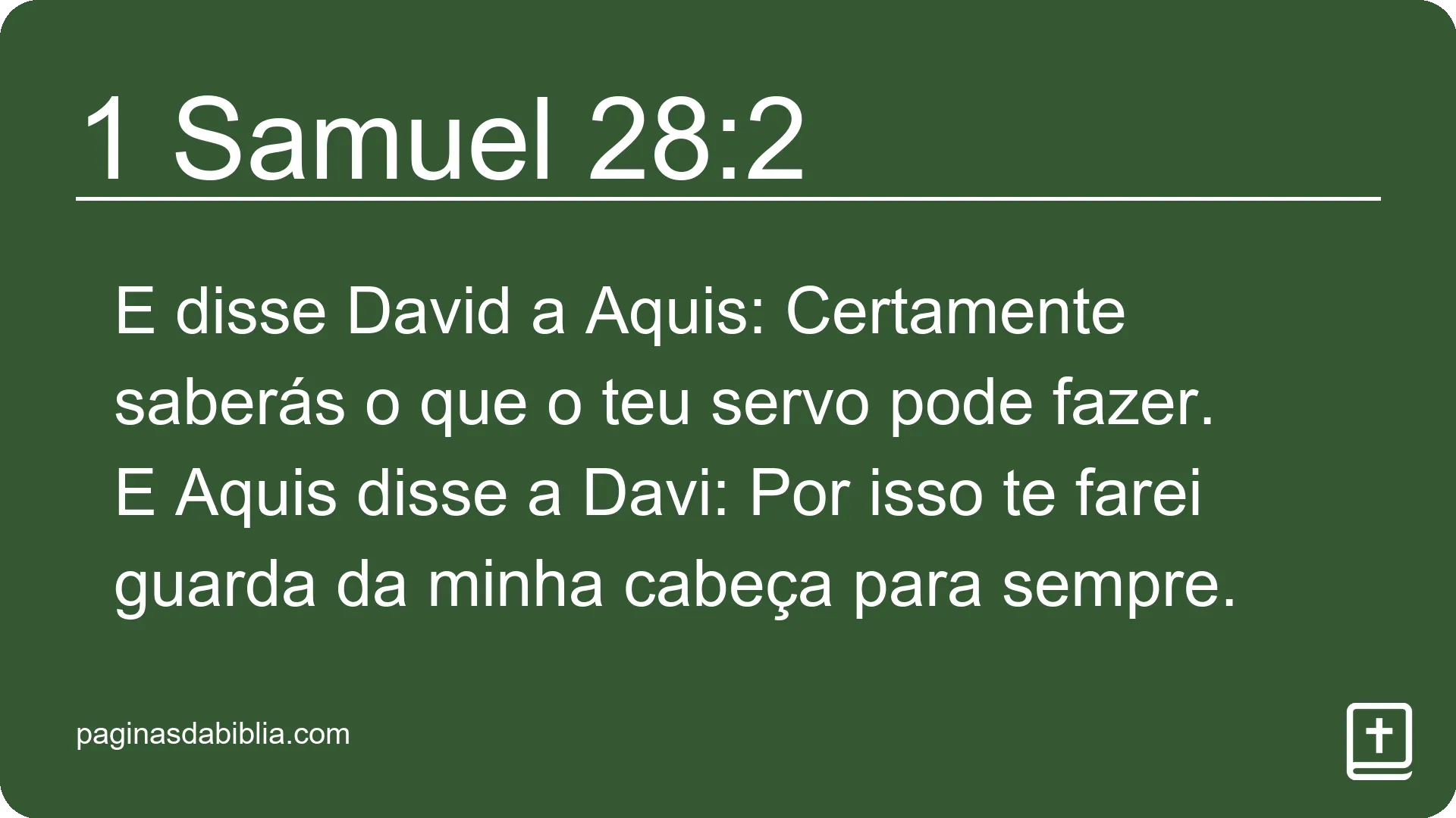 1 Samuel 28:2