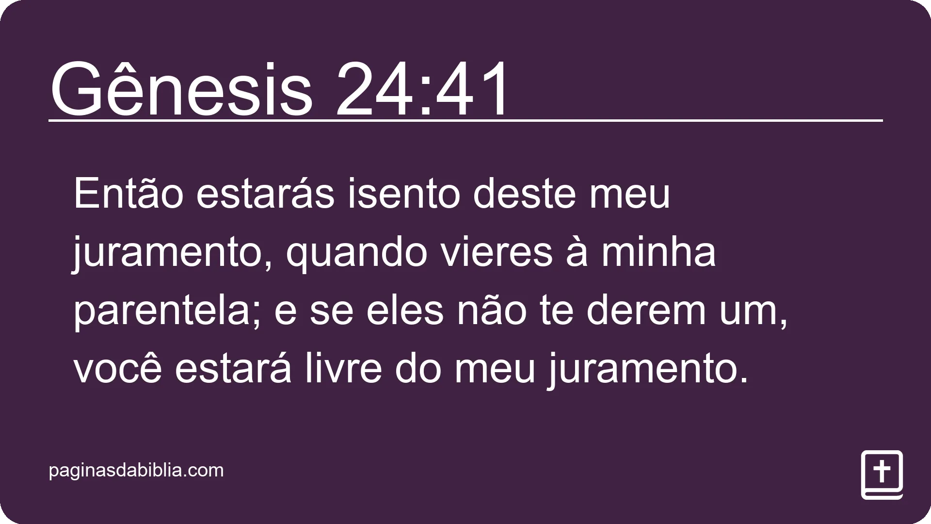 Gênesis 24:41