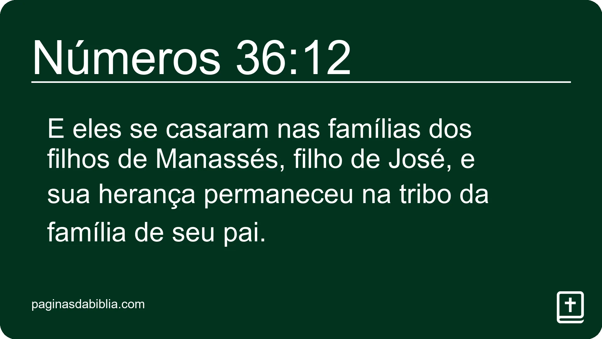 Números 36:12