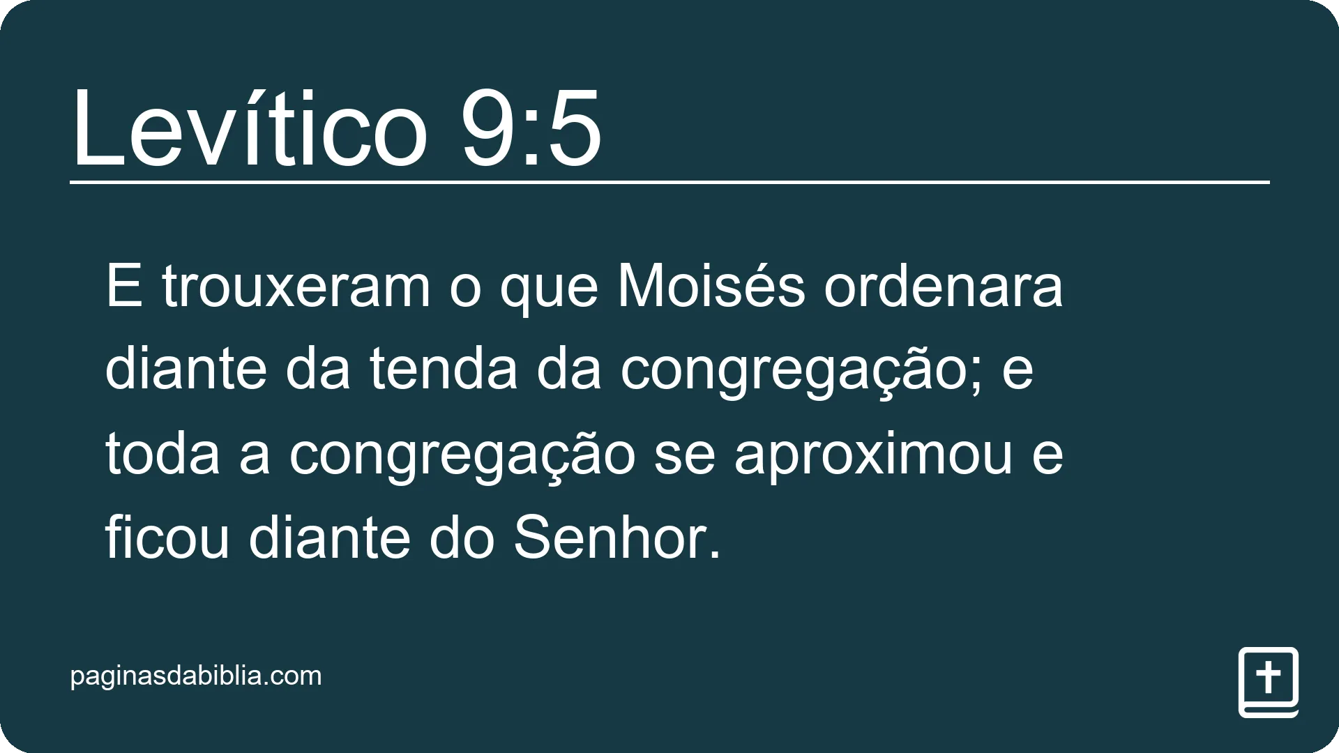 Levítico 9:5