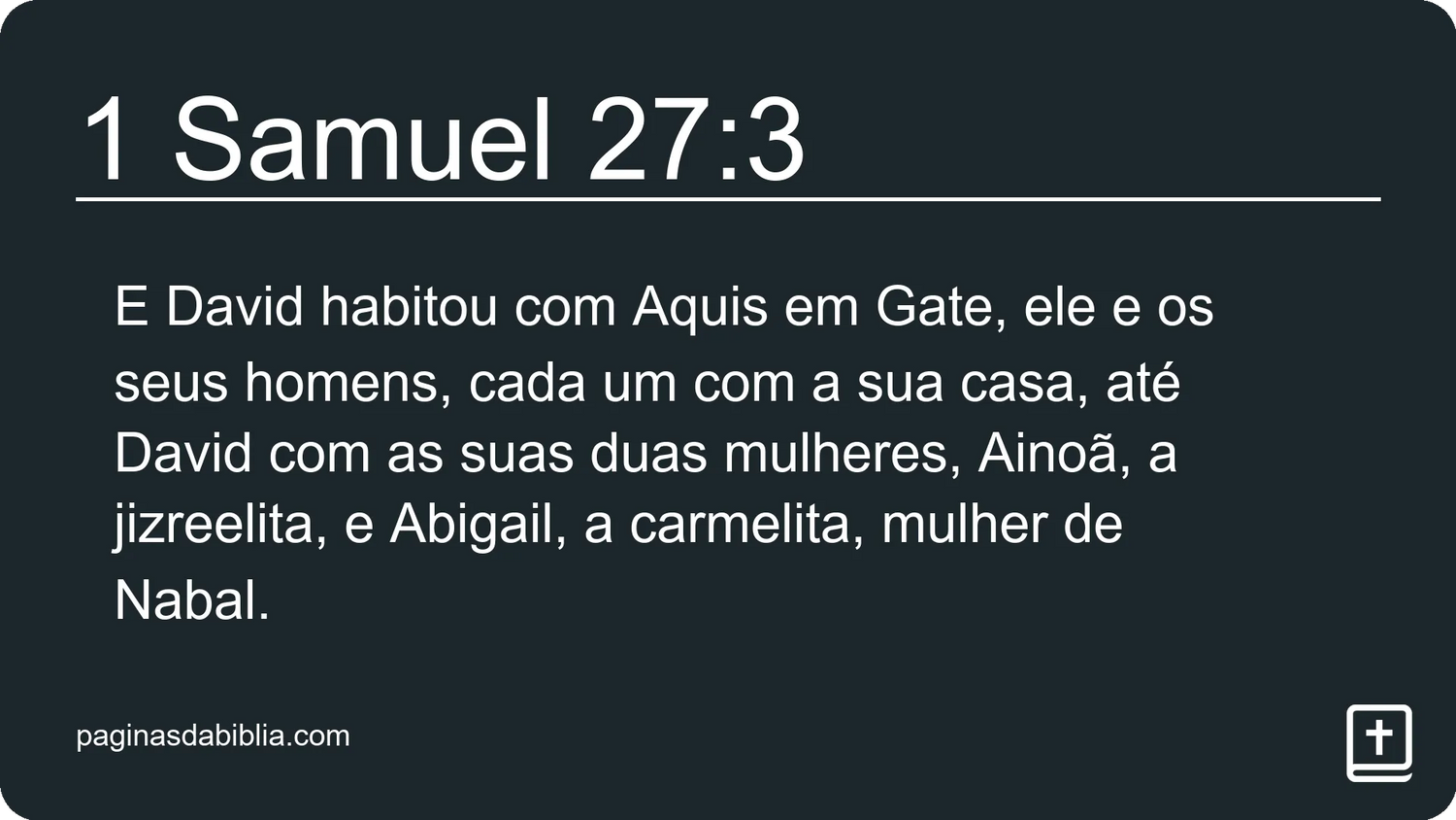 1 Samuel 27:3