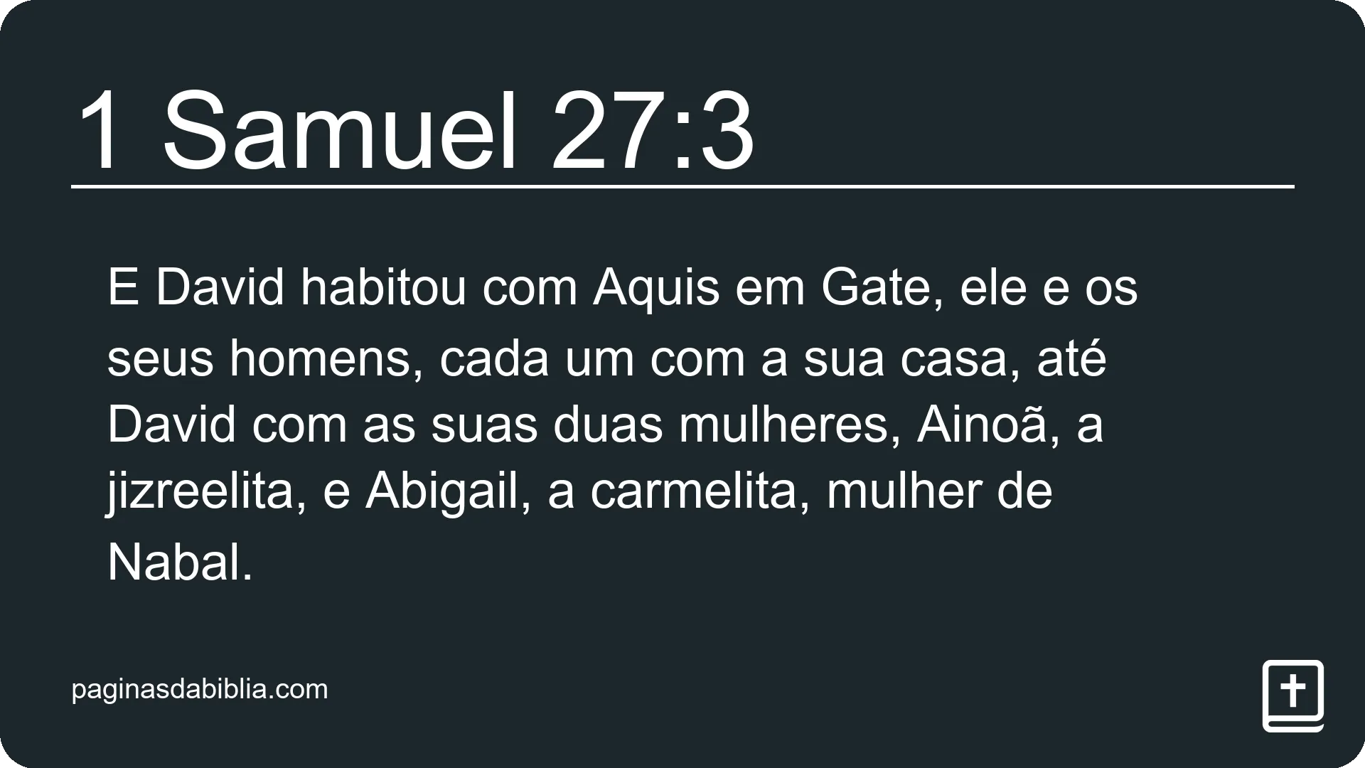 1 Samuel 27:3