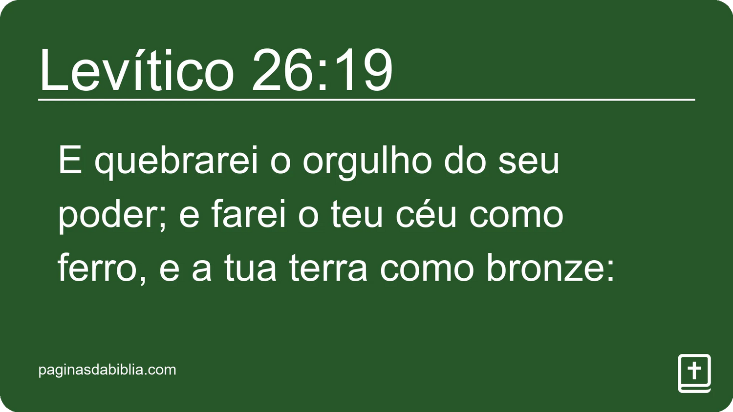 Levítico 26:19