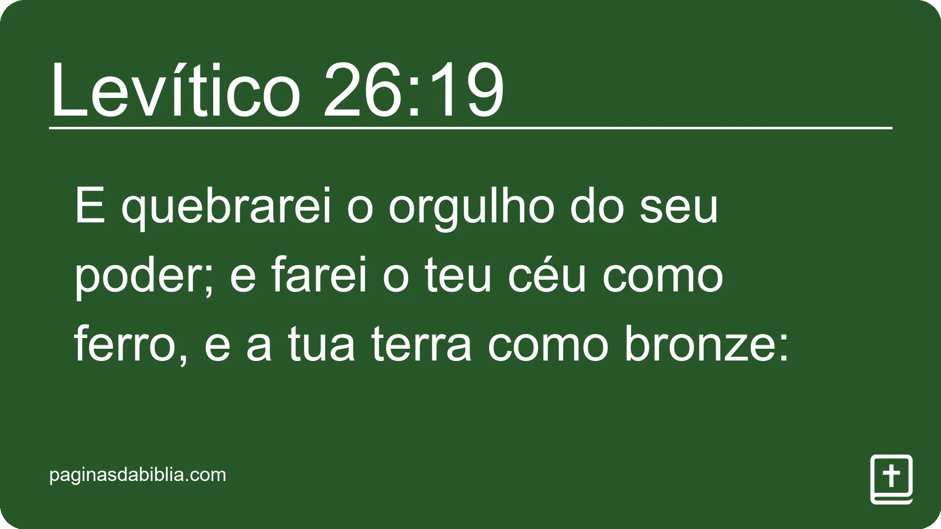 Levítico 26:19