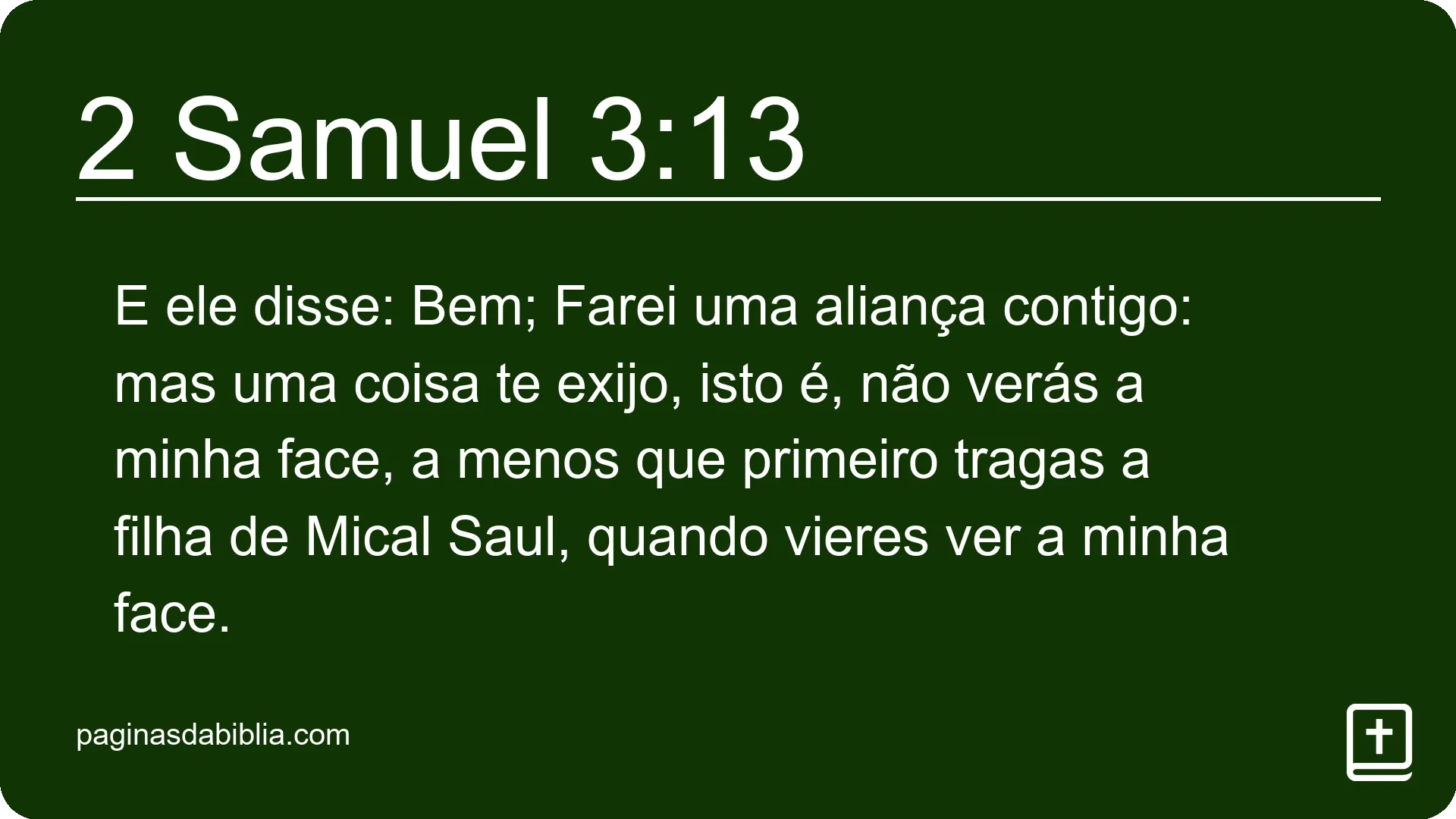 2 Samuel 3:13