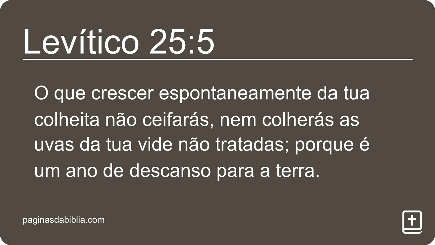 Levítico 25:5