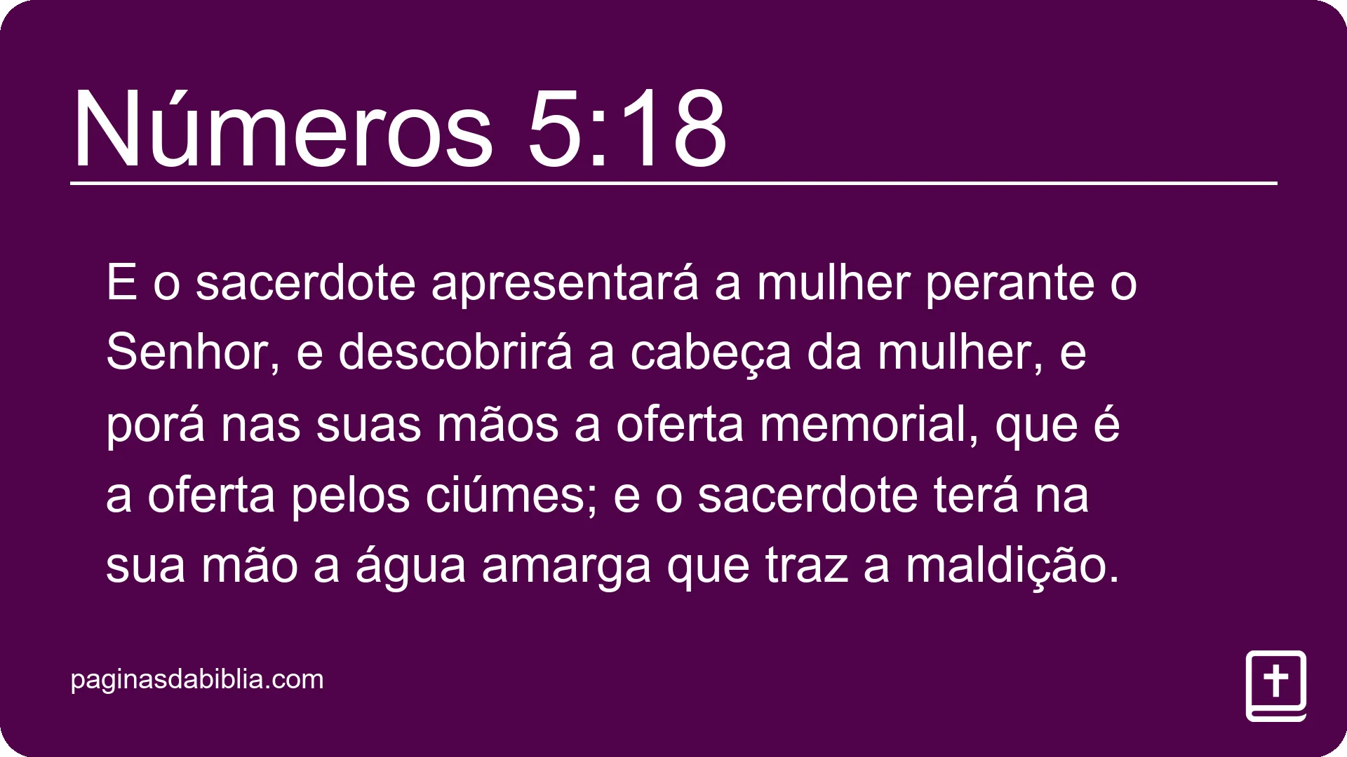 Números 5:18