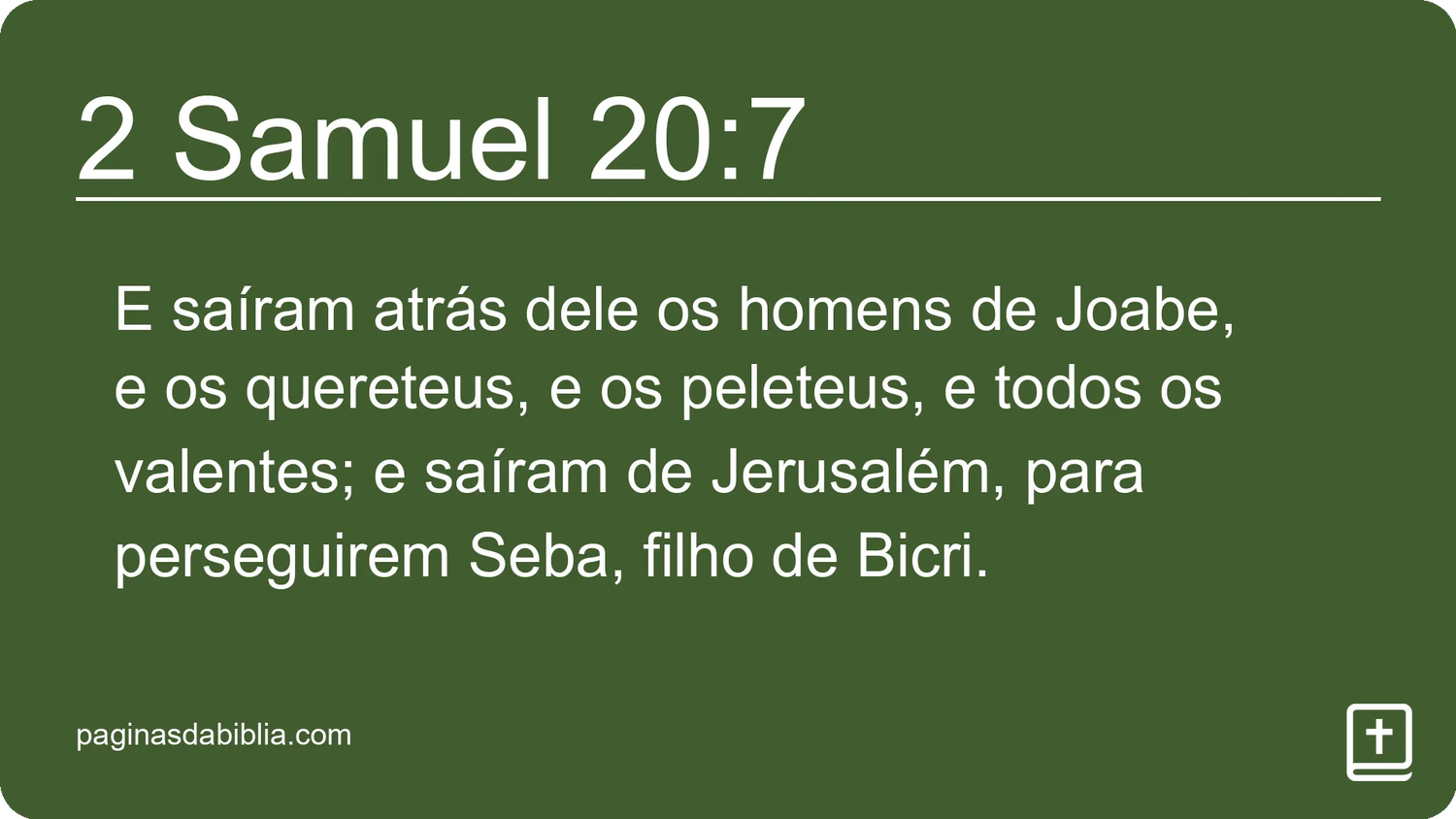 2 Samuel 20:7