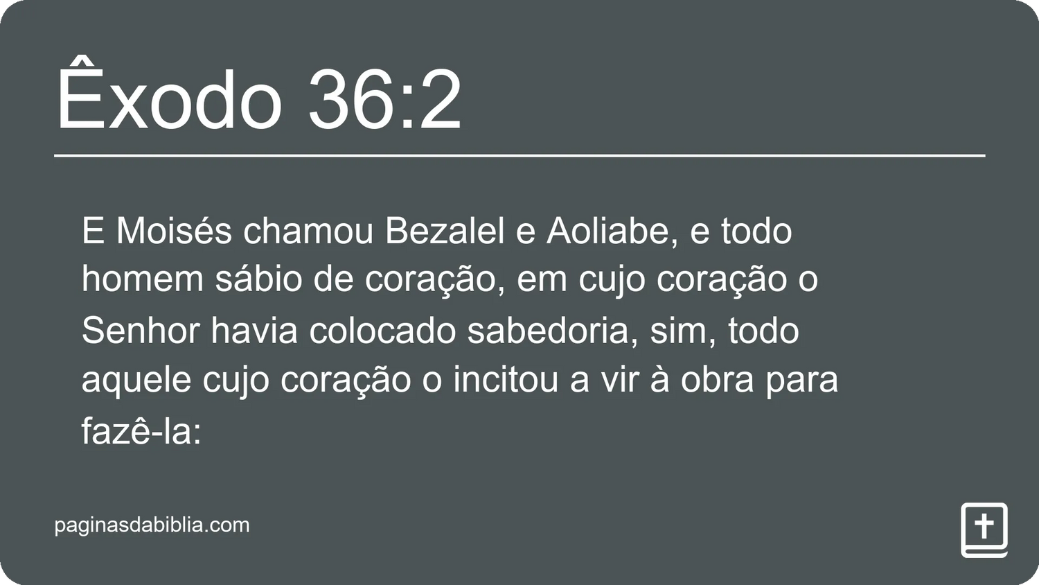 Êxodo 36:2