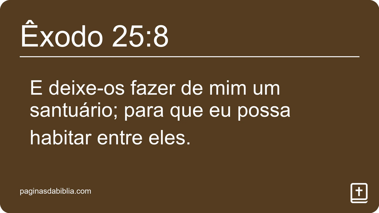 Êxodo 25:8