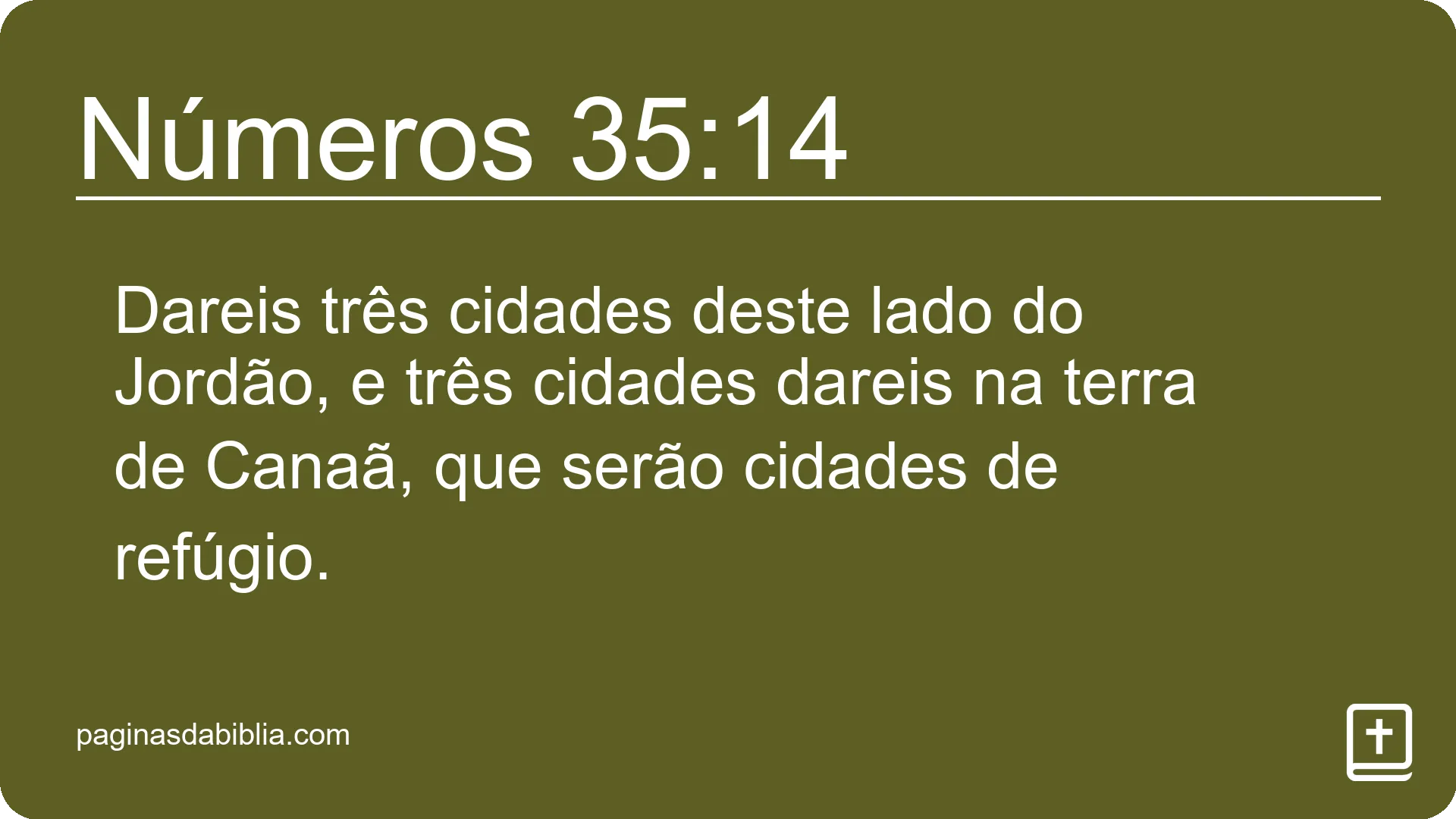 Números 35:14