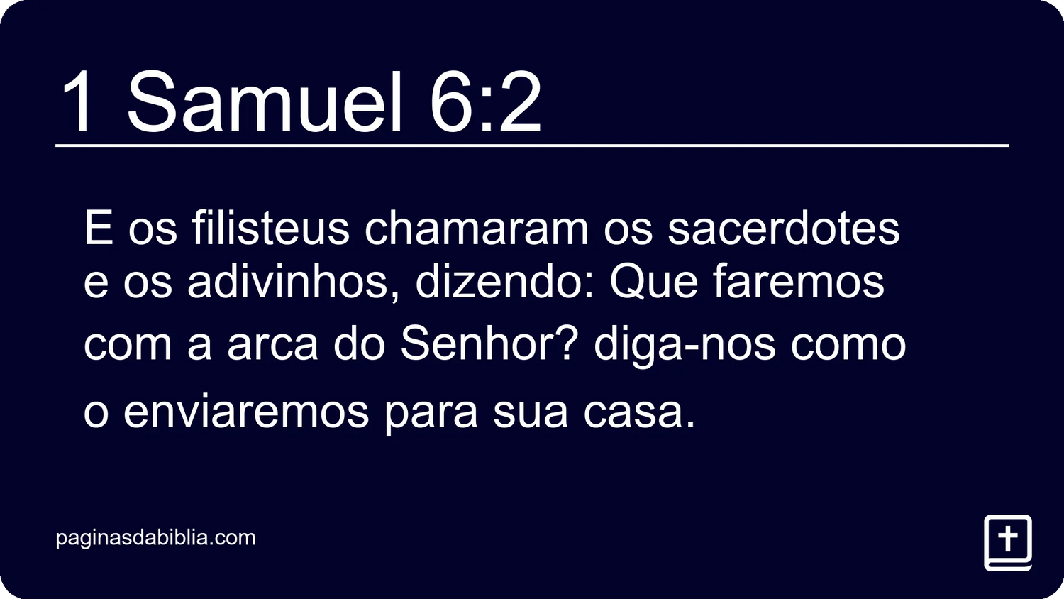 1 Samuel 6:2