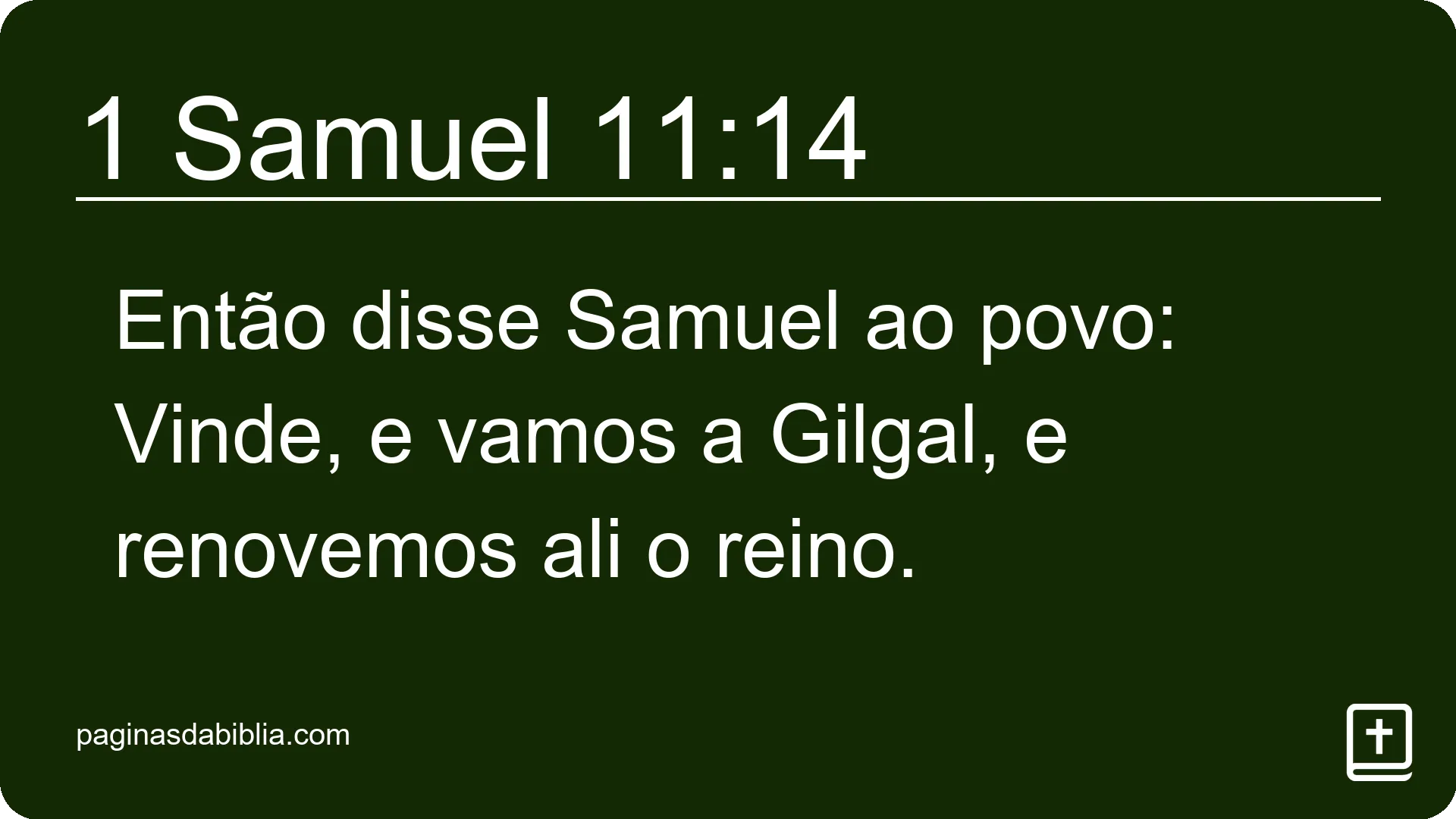 1 Samuel 11:14